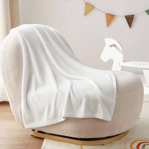 lot 162 image: BEDELITE Baby Blankets for Boys and Girls 30 x 40, Soft Cozy Fuzzy Fleece Blanket for Kids Infant Newborn, Warm and Breathable Toddler Blanket for Crib Stroller Bed Travel, White - Retail $8
