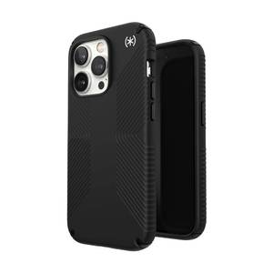 lot 218 image: Speck Presidio2 Grip - Non-Slip iPhone 14 Pro Case (BlackBlackWhite) - Retail $25