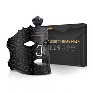 EVFOFO Red Light Therapy Mask for Face, 7 Colors LED Face Mask Light Therapy At Home, Led Face Mask Light Therapy, Black