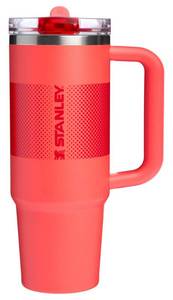 lot 261 image: STANLEY Quencher ProTour Flip Straw Tumbler with Leakproof Lid 30 oz  Built-In Straw and Handle  Cup Holder Compatible for Travel  Insulated Stainless Steel Cup  BPA-Free  Hot Coral Fade - Retail $23