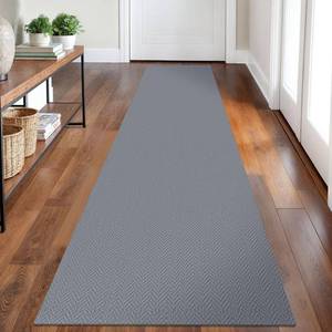 lot 263 image: Ivissy Braided Runner Rug 2x8 Ft Washable Runners for Hallways Kitchen Runner Rug with Rubber Backing Cotton Entryway Runner Indoor, Woven Floor Carpet for Hall Kitchen Bedroom, Light Gray - Retail $23