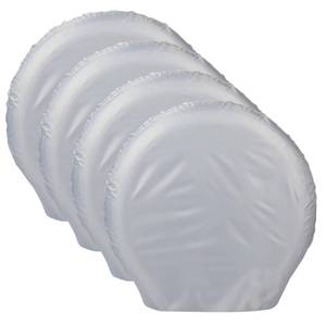 lot 54731 image: RV Tire Covers Wheel Covers 4 Pack Waterproof UV Proof Windproof Tire Protector for RV, Truck, Trailer, SUV Universal Fit Outdoor Wheel Protection All-Weather Protection Fits Diameters 19-23 inch - Retail $23