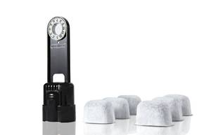 lot 54732 image: 5-pack Replacement Charcoal Water filter Cartridges with Starter Kit Combo for Keurig single brewing system and some models of Breville - Retail $13