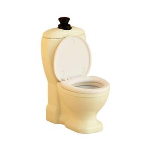 lot 54764 image: Dollhouse Miniature Toilet, 112 Miniature Metal White Bathroom Commode Model, Dollhouse Furniture Accessories Decor for Bathroom
