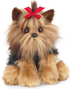 lot 54840 image: Bearington Chewie The Yorkie Stuffed Dog Plush Toy - 13 Soft Cuddly Yorkshire Terrier with Realistic Fur and Floppy Body - Adorable Yorkie Plush Gift for Kids, Girls, Women, and Dog Lovers - Retail $30