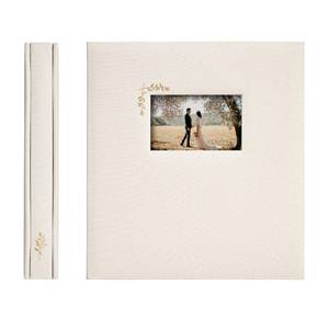lot 54870 image: La Lente Premium Scrapbook Album Acid-Free Photo Album with Writing Space 100 Pages for Size 4x6 Holds 500 Photos Wedding, Baby, Travel & Family Memories