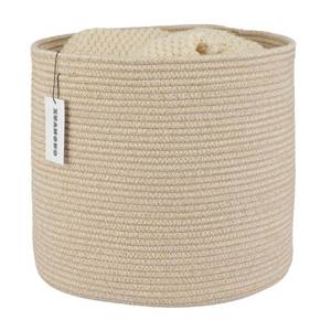 lot 54904 image: Cotton Rope Basket For Girls Boys Kids 16X14 Baby Laundry Basket Nursery Bin Round Woven Baskets Organizer For Storage Toys Blankets Shoes Clothes Oatmeal - Retail $18