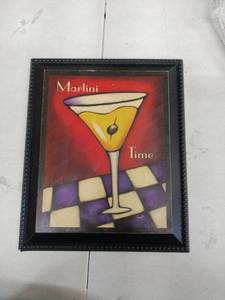 lot 18522 image: Martini Time Wall Art