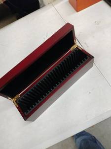 lot 18532 image: Wooden Storage Box for Certified Coin Slabs