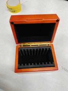 lot 18533 image: Wooden Storage Box for Certified Coin Slabs