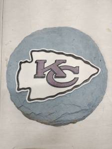 lot 18548 image: Stone KC Chiefs Outdoor Sign