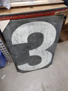 lot 18557 image: No 3 Print Wall Canvas