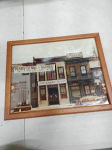 lot 18572 image: Vintage Town Canvas