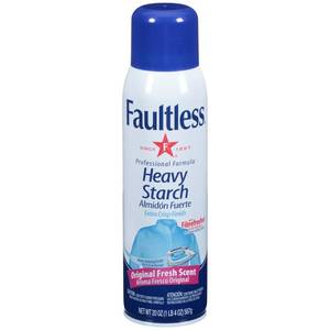 lot 18628 image: Faultless Heavy Hold Ironing Enhancer Spray Starch 20 oz. Can