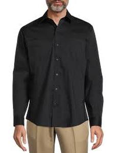 lot 18568 image: George Large Black Button Up Shirt