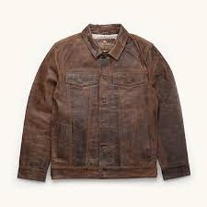lot 18569 image: Splitrail Genuine Outdoors Leather Heavy Duty Jacket