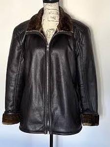 lot 18580 image: Marc New York Faux Fur Lined Leather Jacket - XXL