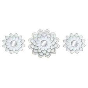 lot 18589 image: Nanette Lepore Set of 3 Decorative Flower Mirrors