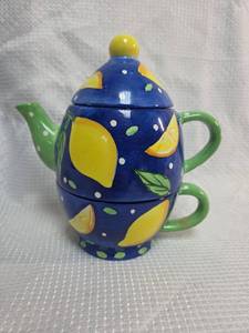 Lemon Pattern Tea for One Set