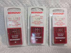 lot 57 image: Bernina 130705 H Universal Sewing Machine Needles