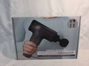 lot 79 image: Cordless Percussion Massager with 4 Heads
