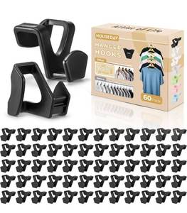 lot 105 image: Black Space Saver Hangers Bulk Pack