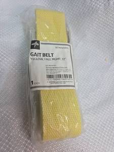lot 128 image: Medline Yellow Gait Belt 72 inch