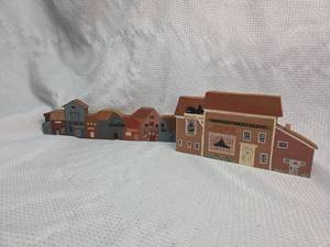 lot 137 image: Handcrafted Wooden Town