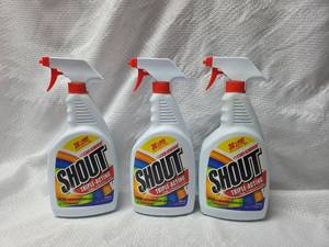 lot 185 image: Shout Triple-Acting Stain Remover - 3 Bottle Set