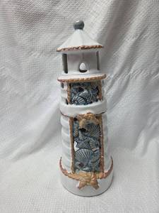 lot 255 image: Coastal Lighthouse Tea Light Holder