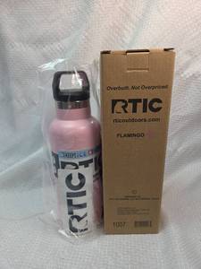 lot 259 image: RTIC 16oz Flamingo Water Bottle