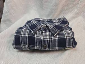 lot 269 image: Faded Glory Navy Plaid Button-Down Shirt 3XL