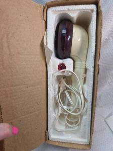 lot 303 image: Vintage Sweda Infrared Massager Wand, in original packaging