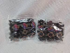 lot 311 image: Crystal Rhinestone Hair Clips Set