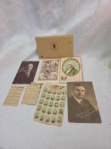 lot 320 image: Vintage Paper Clippings and Postcards