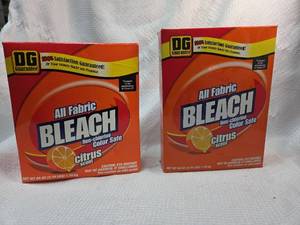 lot 322 image: Lot of 2 DG All Fabric Bleach Citrus Scent, 60oz Boxes