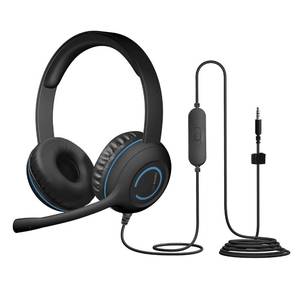 lot 24 image: Cyber Acoustics 3.5mm Stereo Headset (AC-5002) �� Durable, Crisp, and Clear Communication in Classrooms and at Home - Retail $17