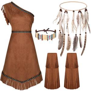 lot 57 image: Shihanee 4 Pcs Halloween Women Costume Set Maiden Princess Costume Dress Outfit for Halloween(Large) - Retail $40