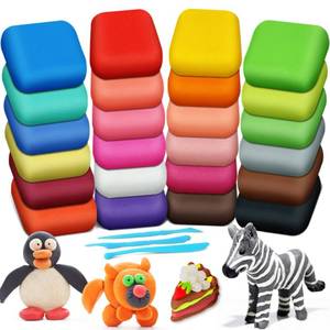 lot 109 image: ESSENSON Magic Clay - Air Dry Clay 24 Colors, Modeling Clay for Kids with Tools, Toys Gifts for Age 3 4 5 6 7 8 Years Old Boys Girls Kids - Retail $7