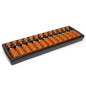 lot 111 image: Yellow Mountain Imports Soroban Abacus - 13 Column, 9.7-Inch Professional Japanese Calculator for Mental Math and Montessori Learning - Retail $13