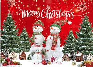 lot 119 image: 7x5ft Christmas Backdrop Merry Christmas Banner Party Decoration Xmas Photography Background Photo Props for Winter Holiday New Year Eve Family Party Backdrop - Retail $20