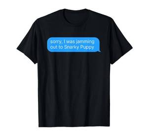 lot 162 image: GREEN NOT BLACK Snarky Puppy Merch T-Shirt M - Retail $20