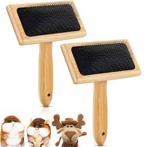 lot 176 image: Tessco for you 2 Pcs Wool Carders, Hand Carders for Wool Needle Felting Brush Needle Felting Carding Brushes Tools for Craft Felt Project(Black,Small,Classic Style) - Retail $15