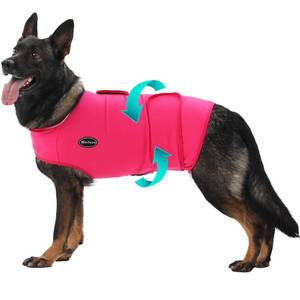lot 219 image: Meifsou Dog Anxiety Vest, Skin-Friendly Thunder Jacket for Dogs, Dog Calming Shirt for Thunder, Fireworks, Vet Visits and Separation - Keep Pet Calm Without Medicine, Fit for Small Medium Large Dogs - Retail $27