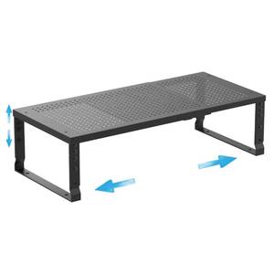 lot 226 image: Wobmmi Expandable Spice Rack Kitchen Cabinet Shelf Organizer, Stackable Storage Shelves Racks, Adjustable Counter Shelving for Cabinets, Countertop, Cupboard,Pantry and More(1PackBlackLarge) - Retail $36