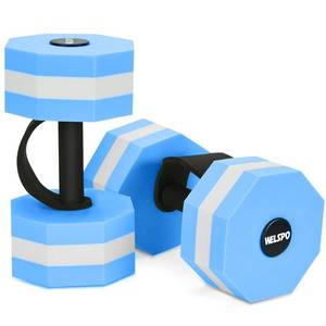 lot 237 image: 1 Pair EVA Foam Water Dumbbells for Pool Exercise, Water Weights Aquatic Exercise Dumbbells, Aquatic Fitness Weights, Enhance Your Fitness Journey with Water Aerobics Equipment and Pool Weights(Blue) - Retail $22