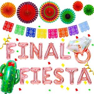 lot 257 image: JeVenis Luxury Final Fiesta Bachelorette Party Decoration Final Fiesta Backdrop Final Fiesta Balloon Last Fiesta Bachelorette Decoration Mexican Bachelorette Decoration Final Fiesta Banner - Retail $15