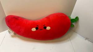 lot 68175 image: Kawaii Red Chili Pepper Plush - Retail $15