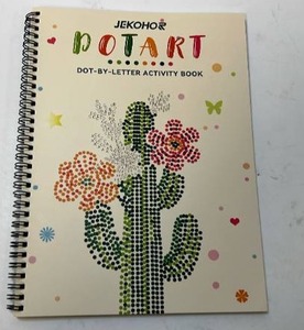 lot 68197 image: Jekohor Dot-by-Letter Activity Book and Print Set - Retail $15