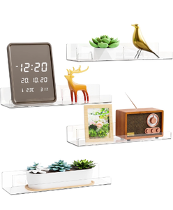 lot 68236 image: Floating Shelves With Adhesive  - Retail $15